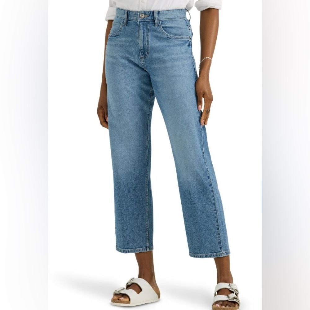 Lee NEW Women’s Classic Mid Rise Straight Leg Blue Jeans Size 18